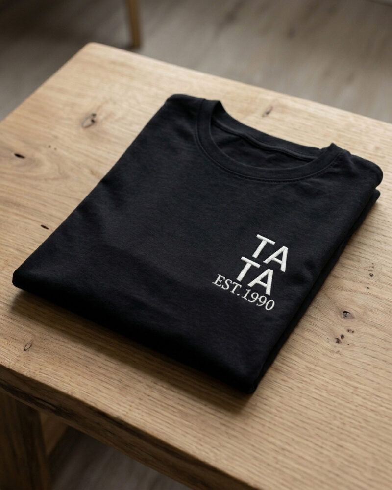 Napis TATA est. Haftowana Bluza Koszulka dla Taty