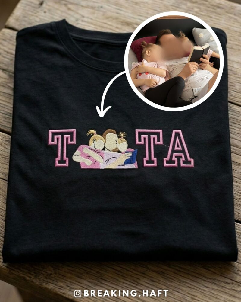 TATA + haft ze zdjęcia KOSZULKA/BLUZA